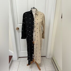Dress/kimono colour block dress size large